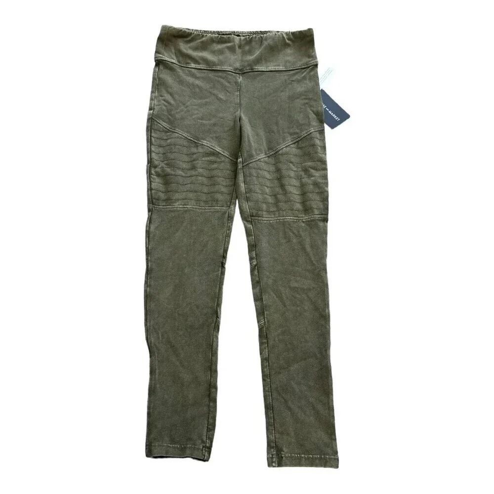 Melrose & Market Olive Green Girls Leggings M